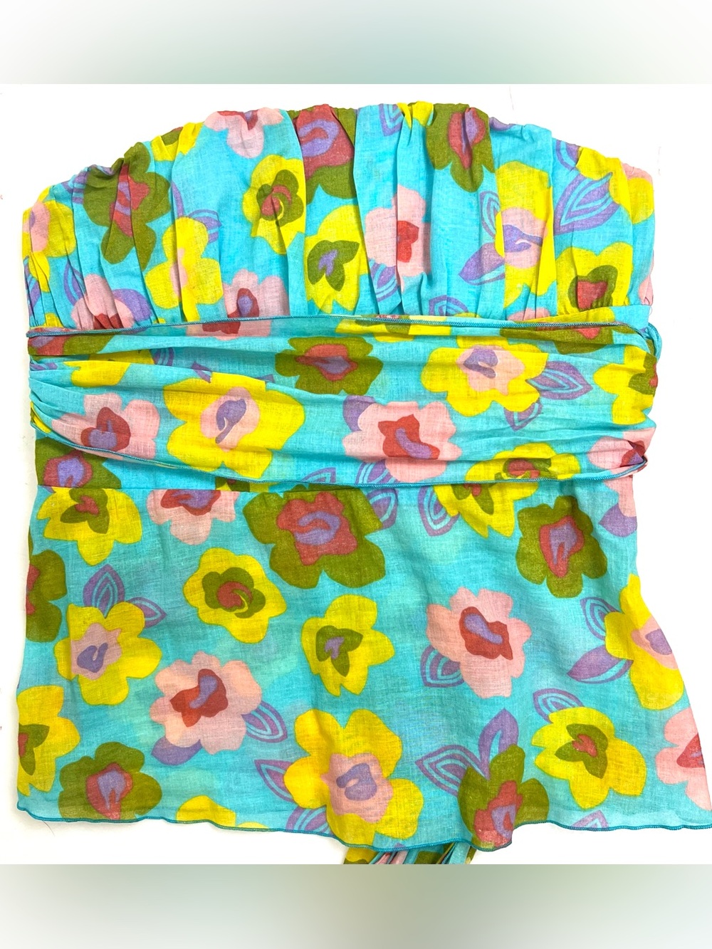 Vintage Y2K Karlie Floral Strapless Top